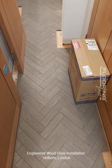 Engineered wood floor installation in Holborn 3