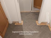 Engineered wood floor installation in Holborn 4