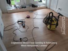 Engineered wood floor sanding & refinishing in West Hampstead