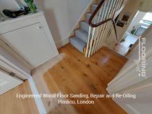 Engineered wood floor sanding, repair and re-oiling in Pimlico 7
