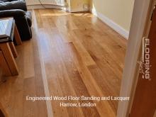 Engineered wood floor sanding and lacquer in Harrow 2