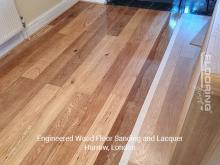 Engineered wood floor sanding and lacquer in Harrow 3
