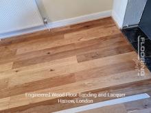 Engineered wood floor sanding and lacquer in Harrow 4