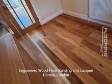 Engineered wood floor sanding and lacquer in Harrow 5
