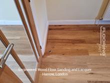 Engineered wood floor sanding and lacquer in Harrow 6
