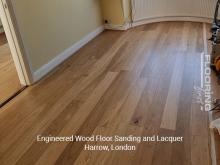 Engineered wood floor sanding and lacquer in Harrow 7