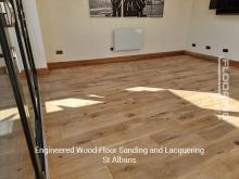 Engineered wood floor sanding and lacquering in St Albans 2