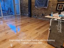 Engineered wood floor sanding and refinishing in Fulham 4