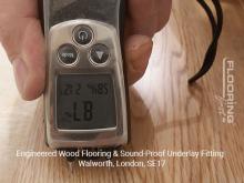 Engineered wood flooring & sound-proof underlay fitting in Walworth 1