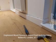 Engineered wood flooring & sound-proof underlay fitting in Walworth 2