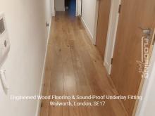 Engineered wood flooring & sound-proof underlay fitting in Walworth 4