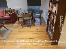 Engineered wood flooring & sound-proof underlay fitting in Walworth 5