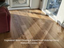 Engineered wood flooring & sound-proof underlay fitting in Walworth 8