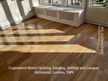 Engineered wood flooring, sanding, buffing and lacquer in Richmond 3