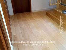 Engineered wood flooring buffing & re-oiling in Central London 2