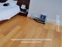 Engineered wood flooring buffing & reoiling in Shepherds Bush 2