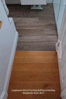 Engineered wood flooring buffing & reoiling in Shepherds Bush 5