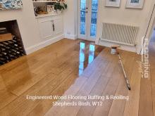 Engineered wood flooring buffing & reoiling in Shepherds Bush 6