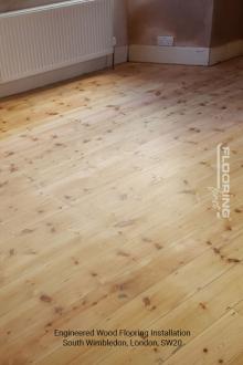 Engineered wood flooring installation in South Wimbledon 1