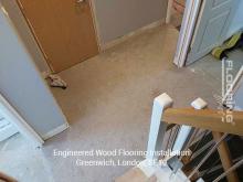 Engineered wood flooring installation in Greenwich 