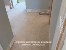 Engineered wood flooring installation in Greenwich 1