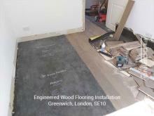 Engineered wood flooring installation in Greenwich 2