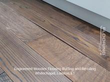 Engineered wooden flooring buffing and re-oiling in Whitechapel