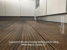 Engineered wooden flooring buffing and re-oiling in Whitechapel 1