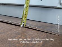 Engineered wooden flooring buffing and re-oiling in Whitechapel 2