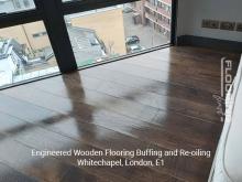 Engineered wooden flooring buffing and re-oiling in Whitechapel 5
