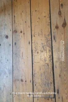 Floorboards sanding, varnishing and staining in North London