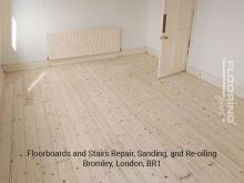 Floorboards and stairs repair, sanding, and re-oiling in Bromley 3