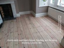 Floorboards and stairs repair, sanding, and re-oiling in Bromley 4