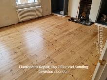 Floorboards repair, gap filling and sanding in Lewisham 4