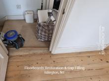 Floorboards restoration & gap filling in Islington 5