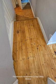 Floorboards restoration & gap filling in Brixton 11