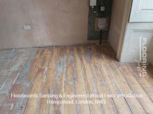Floorboards sanding & engineered wood floor installation in Hampstead 2