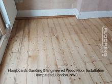 Floorboards sanding & engineered wood floor installation in Hampstead 4