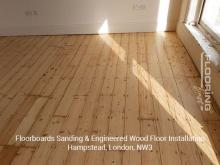 Floorboards sanding & engineered wood floor installation in Hampstead 5