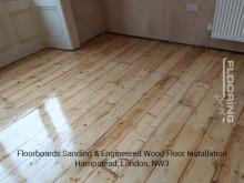 Floorboards sanding & engineered wood floor installation in Hampstead 6