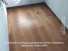 Floorboards sanding & engineered wood floor installation in Hampstead 8