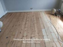 Floorboards sanding, buffing & reoiling in Northwest London 4