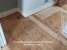 Floorboards sanding, buffing & reoiling in Northwest London 9