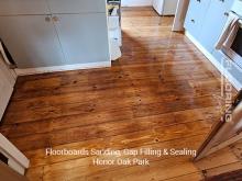 Floorboards sanding, gap filling & sealing in Honor Oak Park 5