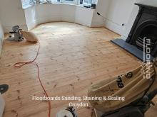 Floorboards sanding, staining & sealing in Croydon