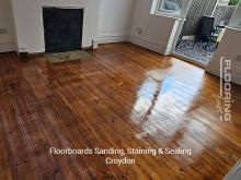 Floorboards sanding, staining & sealing in Croydon 8