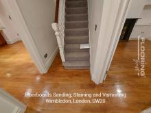 Floorboards sanding, staining and varnishing in Wimbledon, SW20 - 3