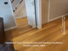 Hardwood floor, skirting boards and beading installation in Hendon 5