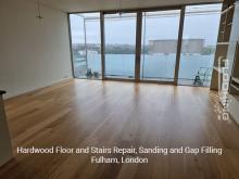 Hardwood floor and stairs repair, sanding and gap filling in Fulham 6