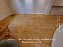Hardwood floor and stairs sanding and refinishing in Kensington 1